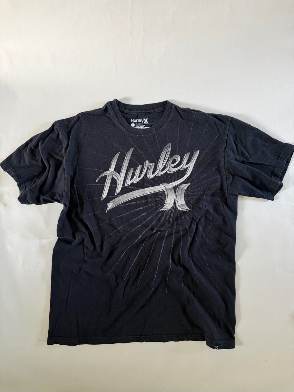 Hurley Men’s Black Graphic Logo T-Shirt